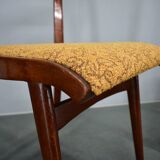 Vintage walnut dining chairs by Mier Topolcany, Czechoslovakia, 1960s, set of 4