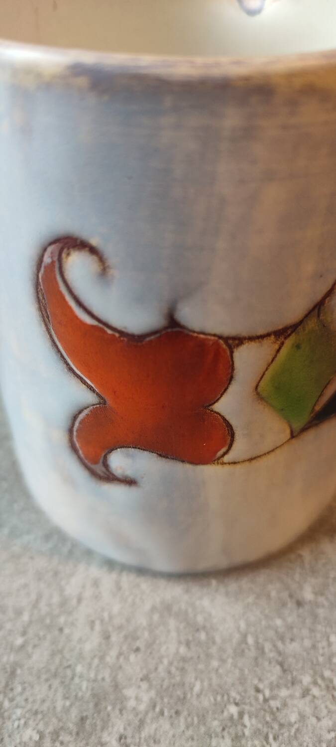 Ceramic cream jug signed by Marie-Christine Treinen