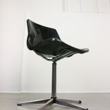 Black Overman Office Swivel Chair by Svante Schoblom from Sweden, 1970s