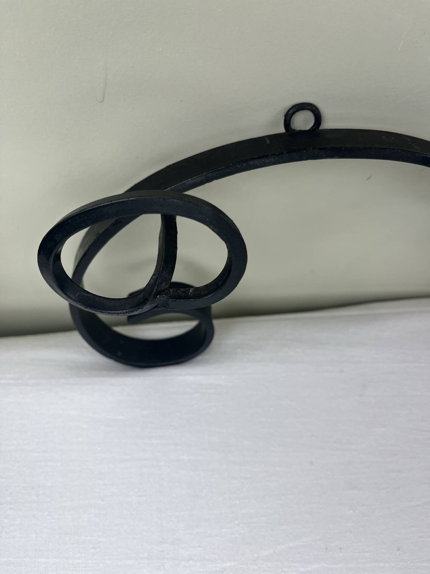 Wrought iron coat rack