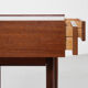 Midcentury danish compact desk with 2 drawers in teak 1960s
