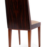 Art Deco macassar ebony dining chairs