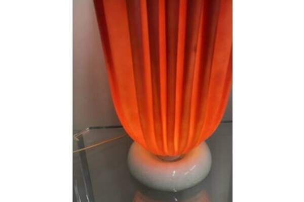 French draped table lamp by Georgia Jacob, 1970s