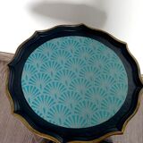 Vintage pedestal table restyled