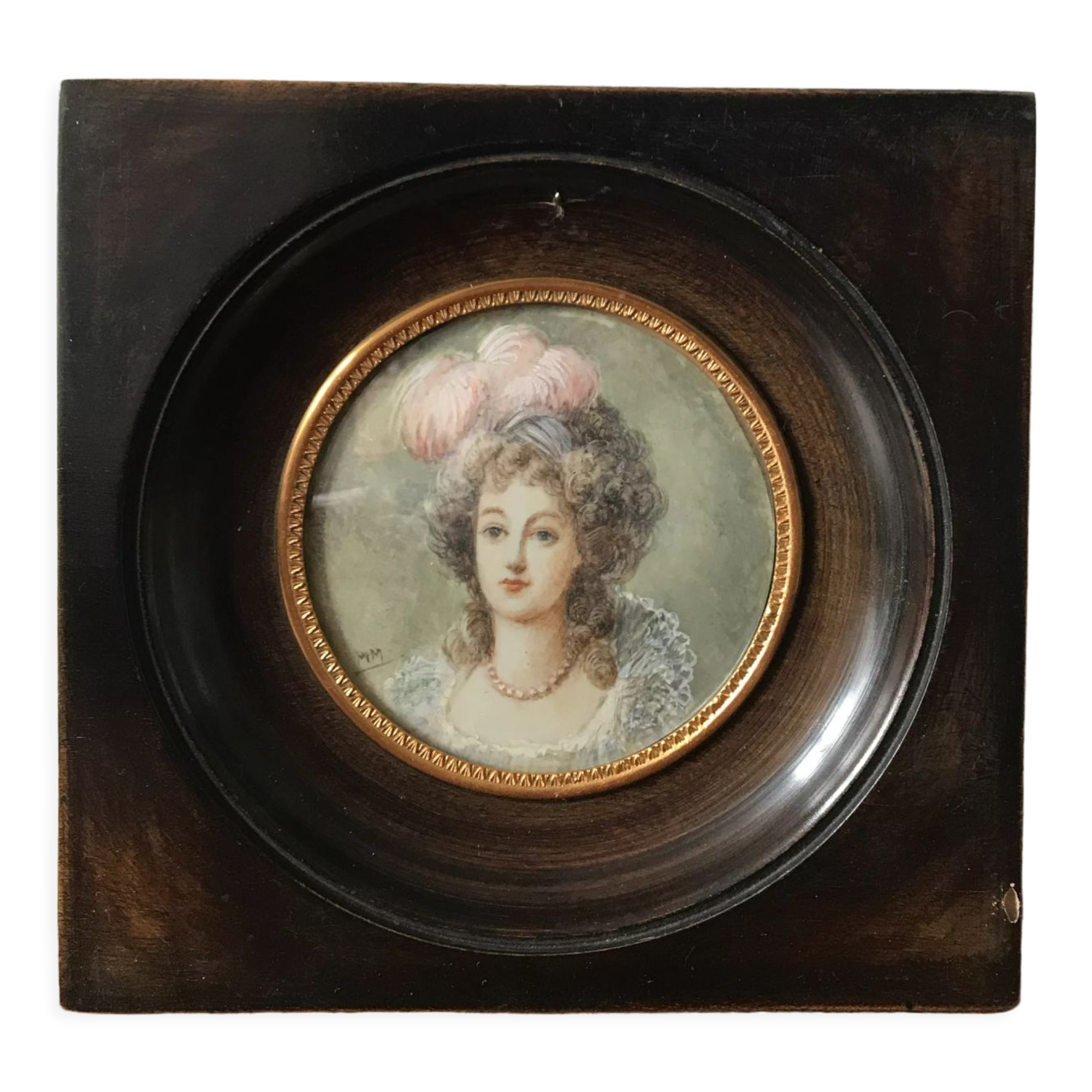 Portrait miniature painting