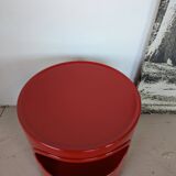 Side table, red bedside table Artemide Giano Giano by Emma Gismondi.