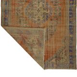 One-of-a-kind turkish handwoven vintage rug - rustic vintage charm 300x 191 cm