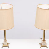 Paire de lampes de table Colum classiques, années 1960, France