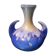 Old vase alpho ceramic blue 1970