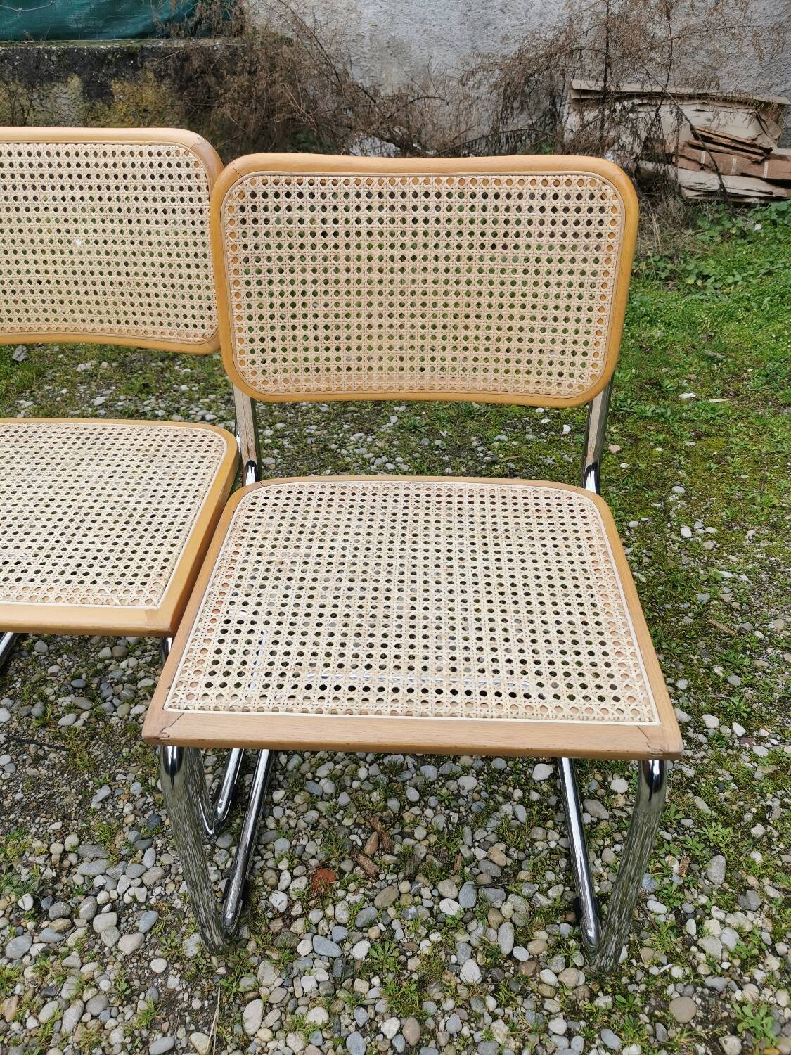 4 new Breuer cane chairs