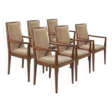 Set of 6 Wiesner Hager vintage armchairs, Austria, 1960s