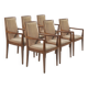 Set of 6 Wiesner Hager vintage armchairs, Austria, 1960s