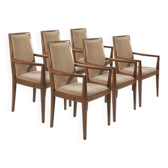 Set of 6 Wiesner Hager vintage armchairs, Austria, 1960s