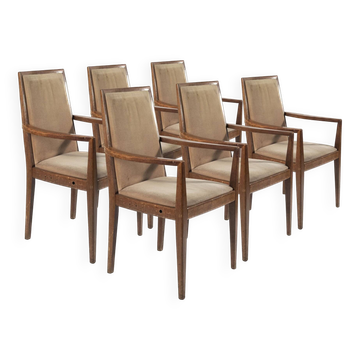 Set of 6 Wiesner Hager vintage armchairs, Austria, 1960s