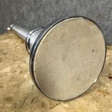 Lamp base in brushed metal and silver metal from the 1930s-1940s
