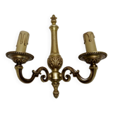 Applique deux feux ancienne en bronze