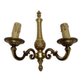 Applique deux feux ancienne en bronze