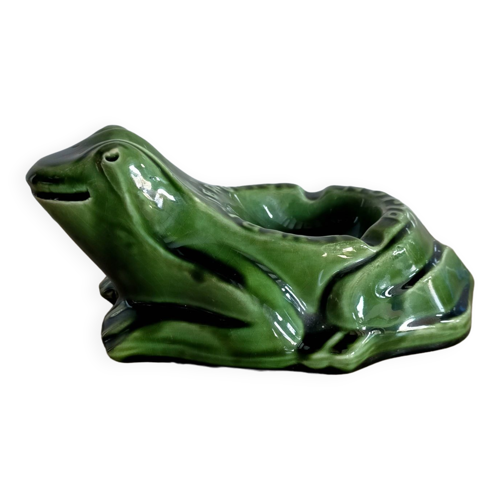 Advertising ashtray the frog