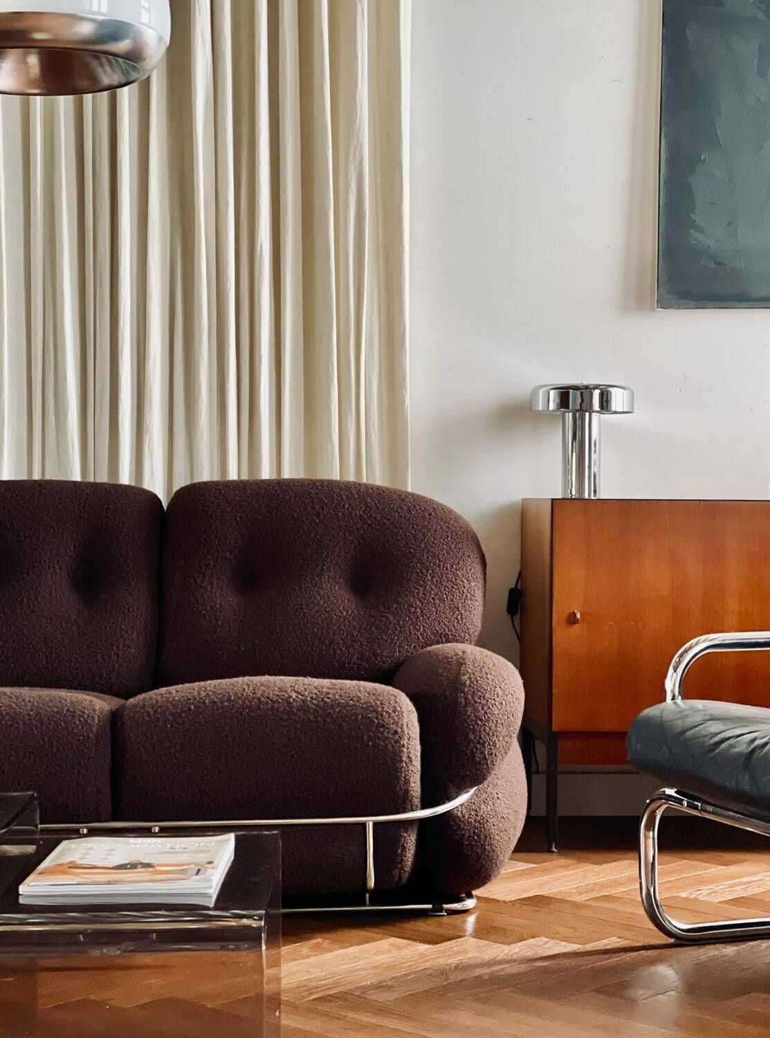OKAY three-seater sofa by Adriano Piazzesi vintage Italian design 1970s