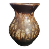 Glazed stoneware vase signed P.Normand