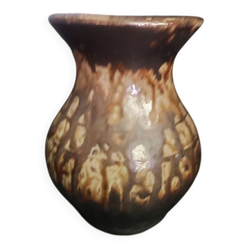 Glazed stoneware vase signed P.Normand