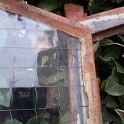 Window L107xH174 industrial curved metal glass roof frame reinforced glass