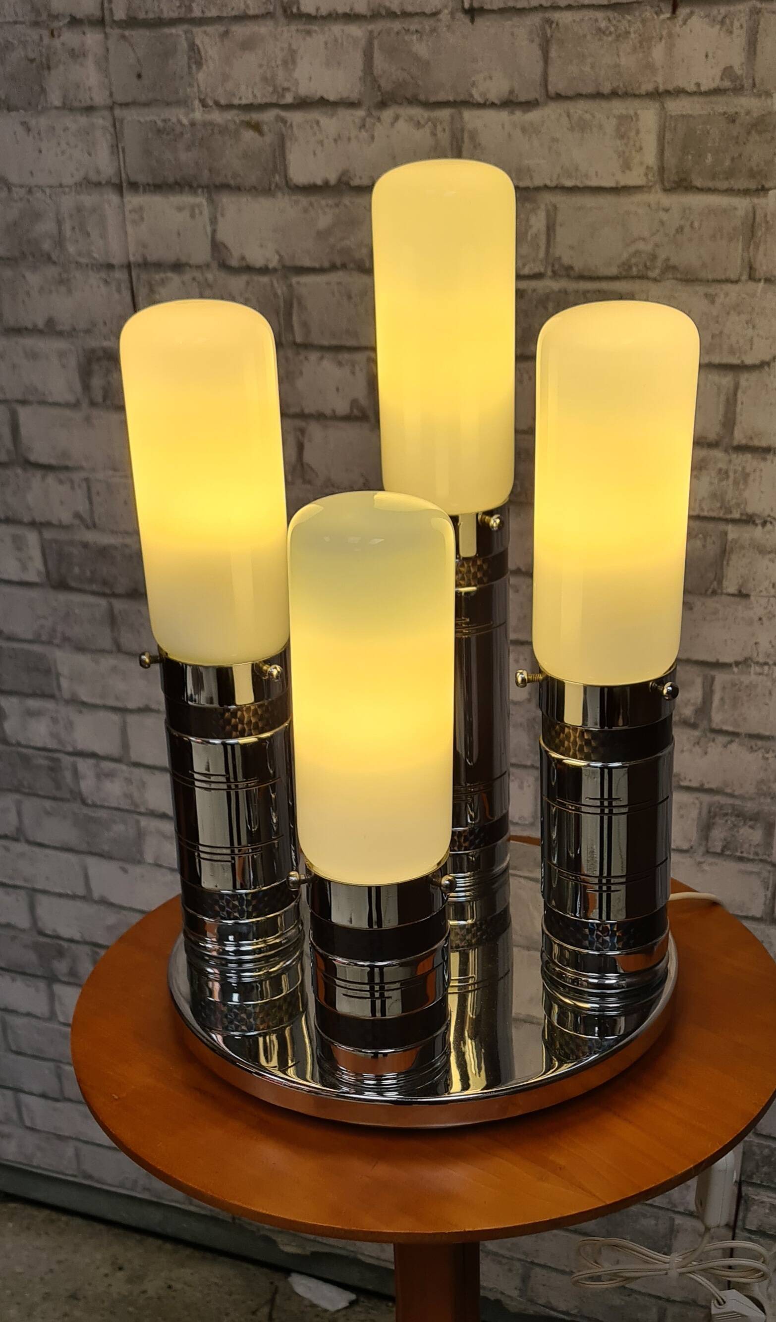 Space Age lamp in Murano glass in the Carlo Nason style, Mazzega, Italy, 1970