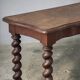 Console en bois massif pieds tournés