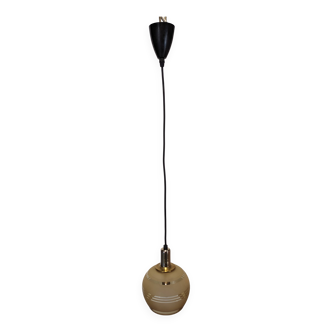 Vintage gold glass ball pendant light