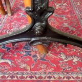 Bistro table, 1900, cast iron foot and marble top.
