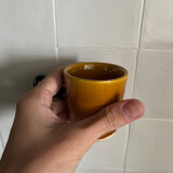 Set of 6 stoneware coffee cups