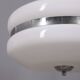Vintage 1970s white plastic chandelier, Italian design