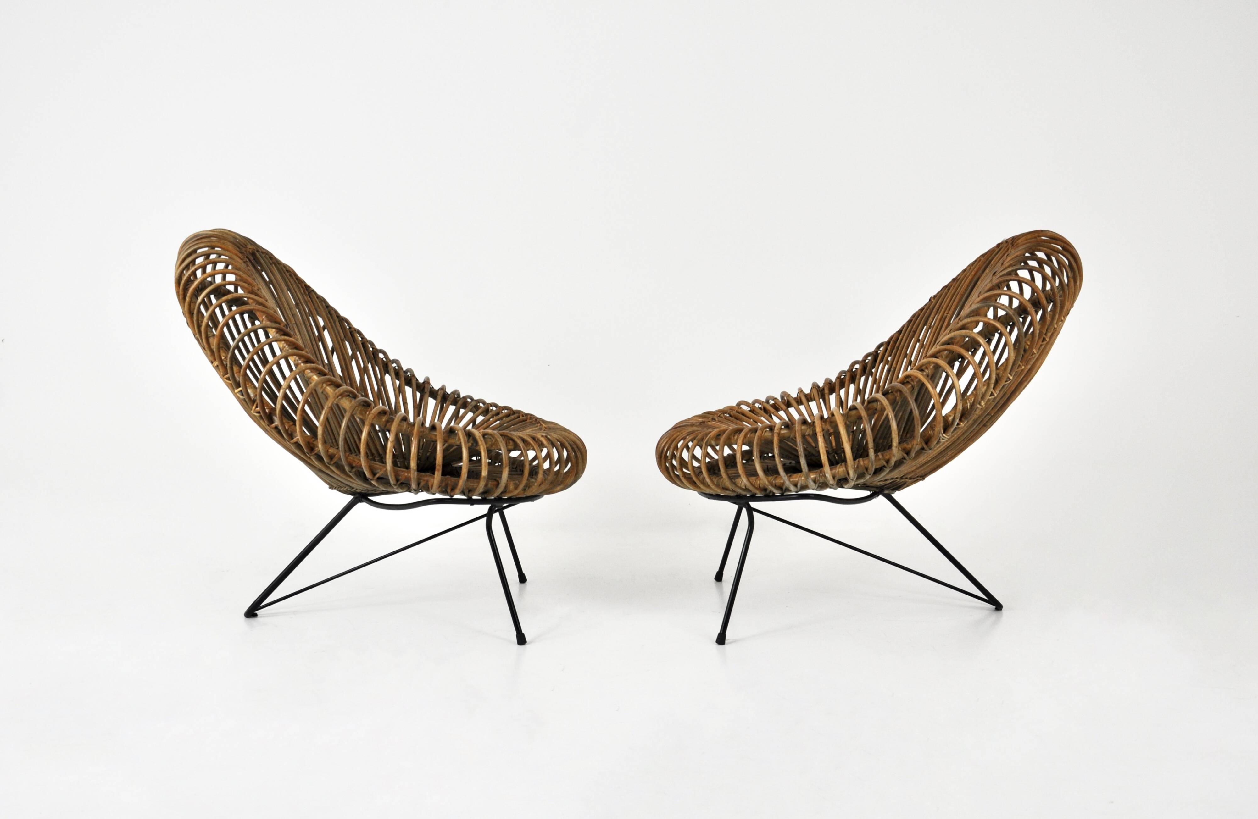 Armchairs Dalvera in the manner of Abraham & Rol , 1950s