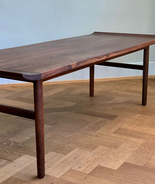 Table basse danoise palissandre de mi-siècle par Kurt 'stervig, Jason M’bler