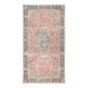 Vintage Handmade Turkish Red Wool Accent Rug with Medallion Design for Home and Office Decor