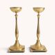 Scandinavian Modern Brass Candlesticks by Gunnar Ander for Ystad Metall
