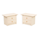 Pair of cream lacquered bedside tables by Pierre Cardin, 1980