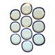 Set 10 dessert plates Limoges Raynaud & Co vintage