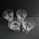 4 Verres Baccarat service Chaulnes - XIXème