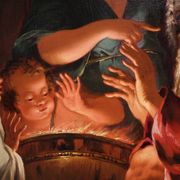 Great 18th century painting, allegory of winter