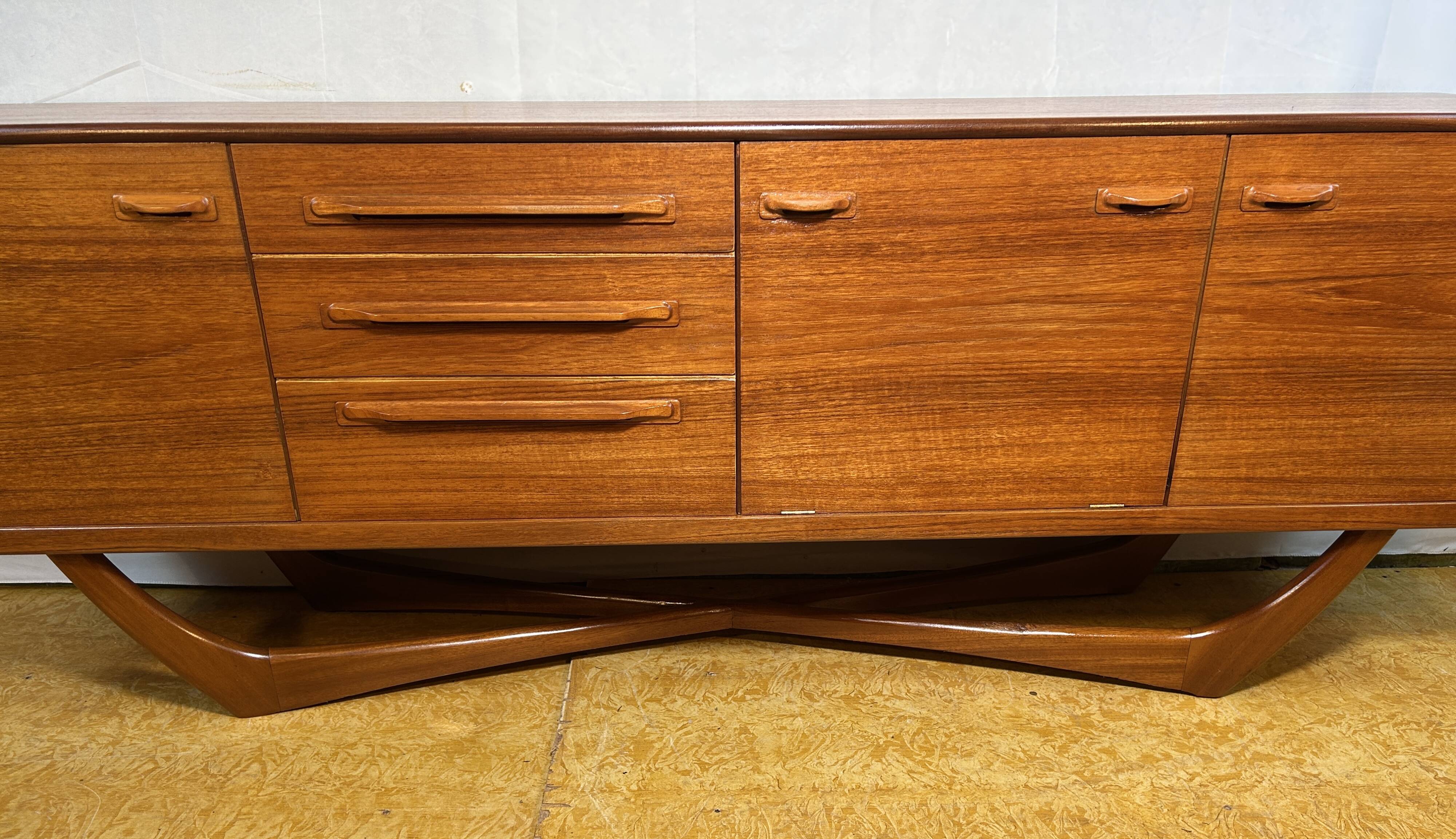 Mid Century Retro Vintage Sideboards by Beithcraft 60's scandinavian design  Val Rossi