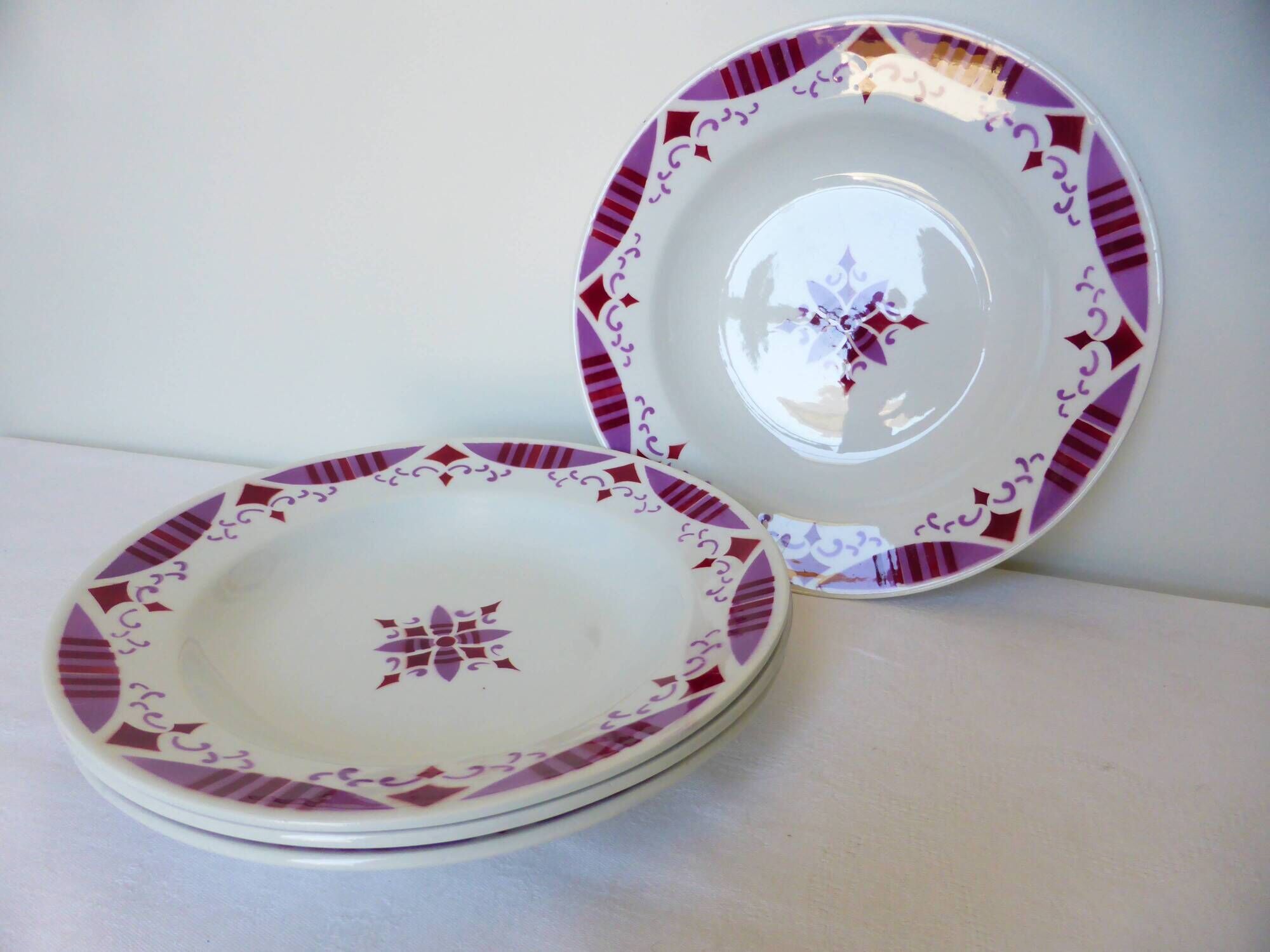 4 deep plates from the Moulin des Loups and Hamage Madeleine 2106203