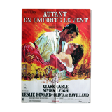 Original movie poster "Gone with the Wind" Clark Gable