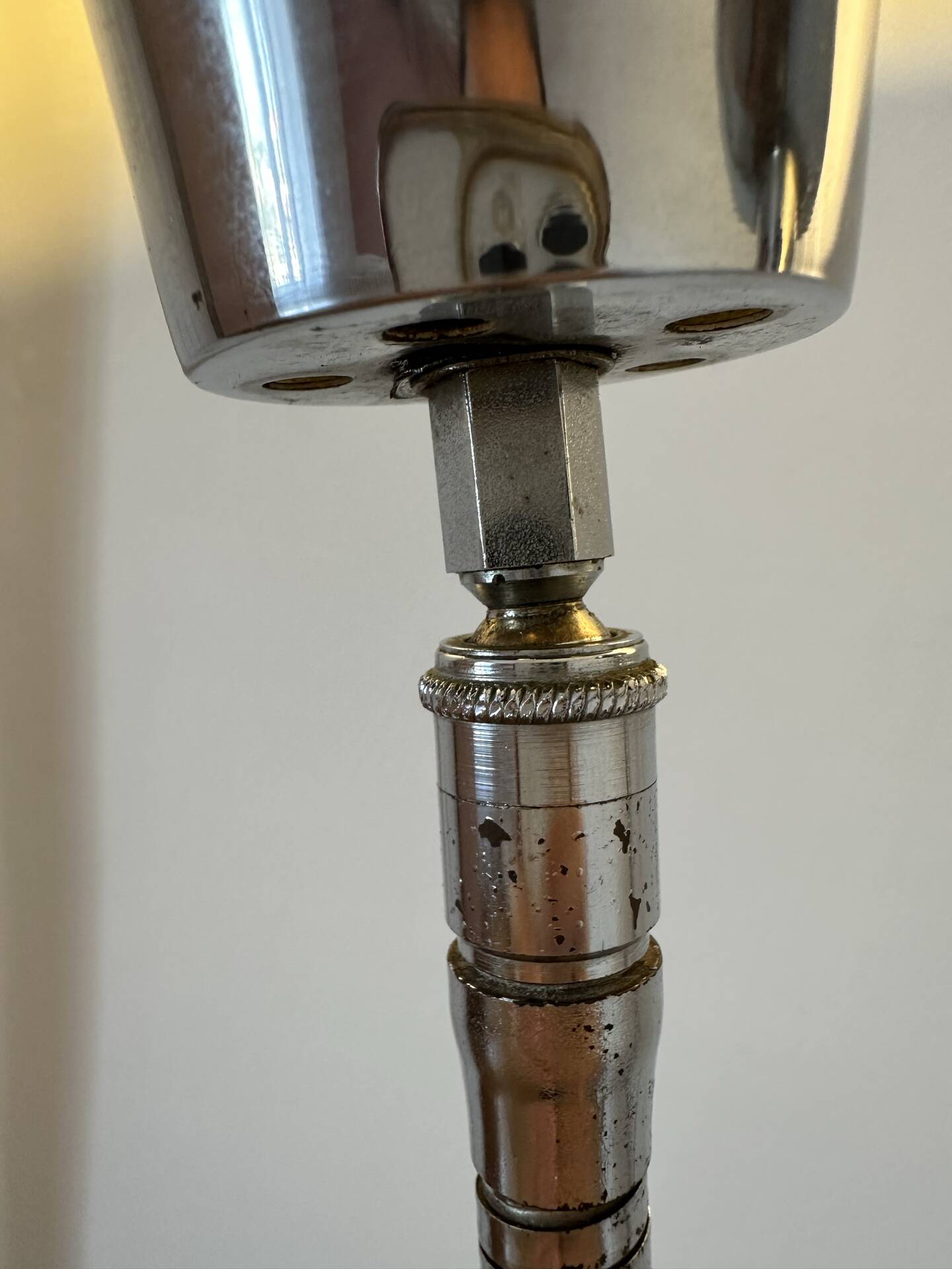 Design floor lamp with 2 flexible arms - vintage
