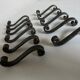 Set of 11 knife holders in beaten iron Provence 1950