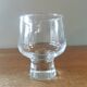 6 stackable vintage 70s stemmed glasses
