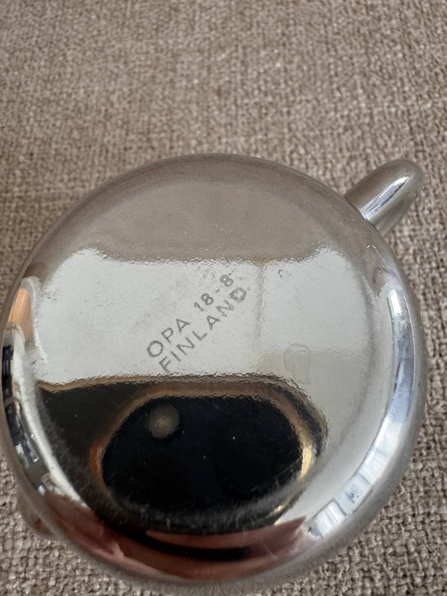 Creamer milk jug in stainless steel Timo Sarpaneva for OPA Finland 1970s