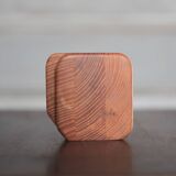 Accessoires fumeur bois signé Jacques Mauhin, nécessaire pour bureau