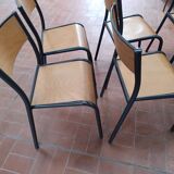 8 school chairs