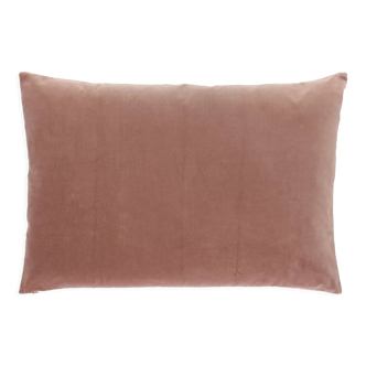 Velvet cushion 75x50cm powder pink color